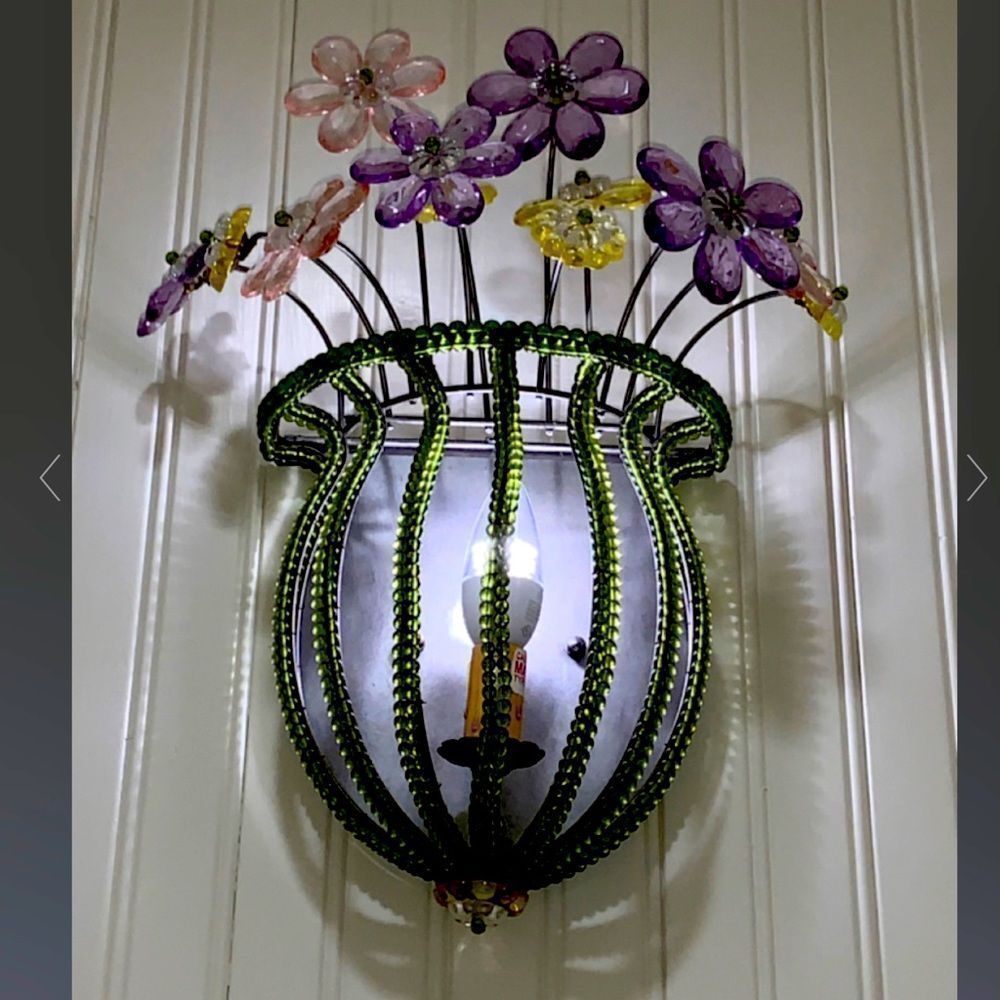 Awesome Floral Bouquet Sconce